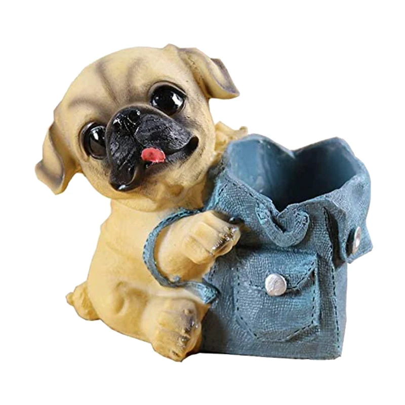 

Pen Holder Desk Decor,Cute Pencil Holder for Desk , Desk Organizer for Office Home Decorative(Pug)