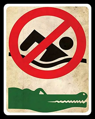 

PENGNO металлический настенный постер для плавания без крокодила, жестяной винтажный постер для барбекю, ресторана, столовой, кафе, магазина, Д...