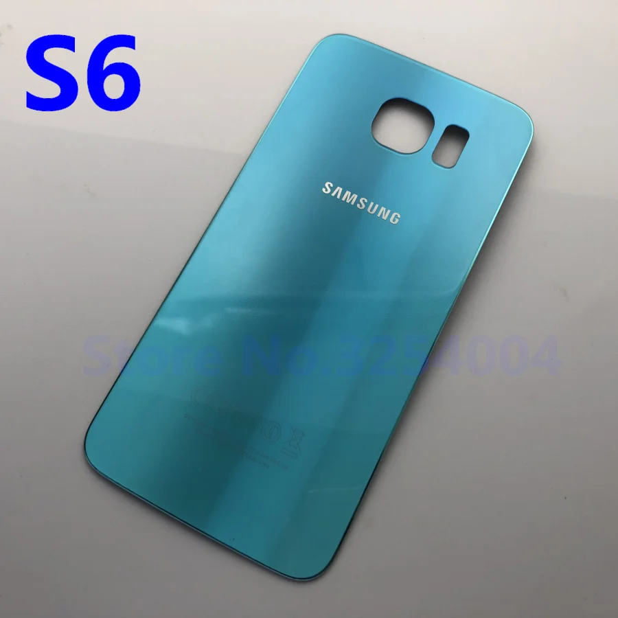 Задняя крышка из стекла для Samsung Galaxy S6 G920 G920F G920P G920A G9200 задняя аккумулятора замена
