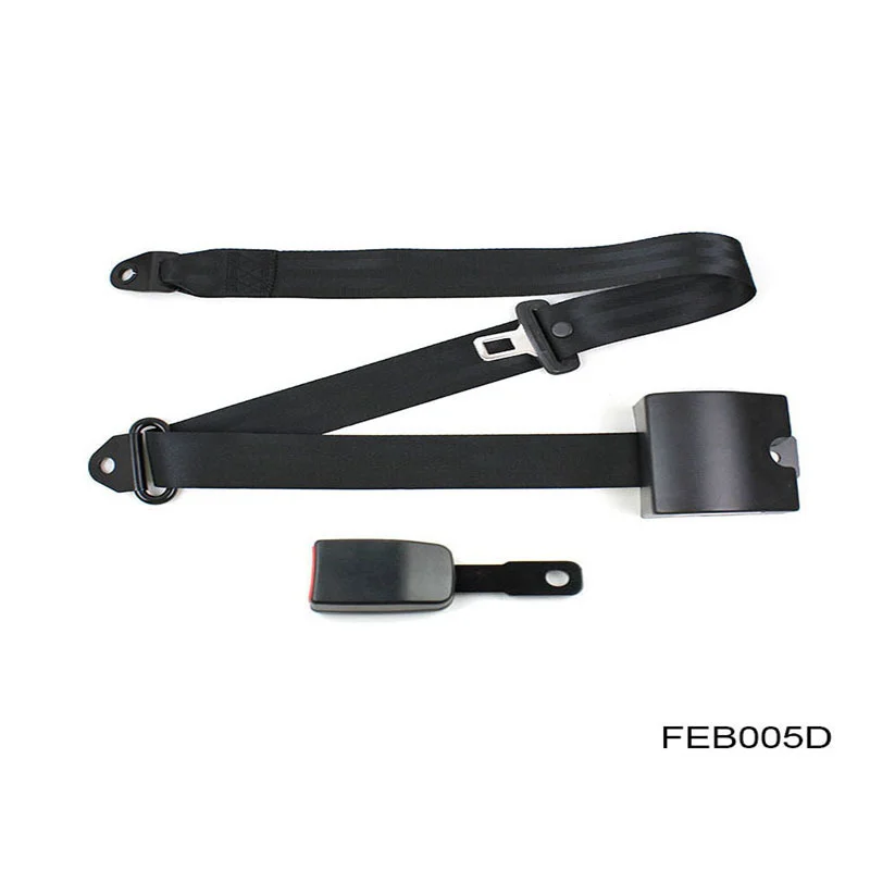 

Universal Retractable Seatbelt Three Point Car Automatically Locking Seat Safety Belt For All Car Black Color FEB005D