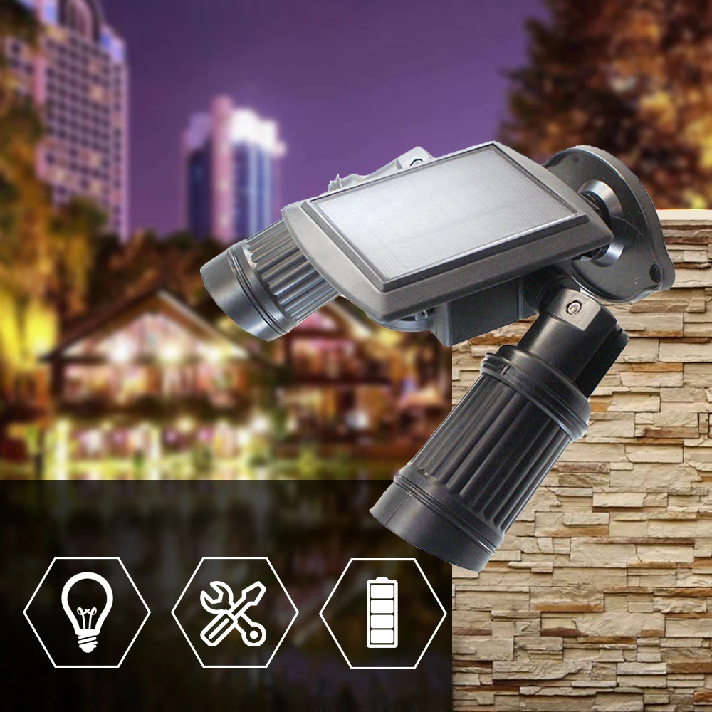 Солнечные огни безопасности с датчиком движения PIR 5 Вт COB светодиодный