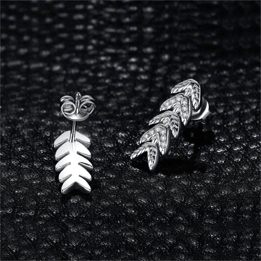 JewelryPalace кубического циркония филигранный листок серьги 925 пробы серебро модные вечерние длинные серьги для Для женщин ювелирные изделия