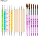 Акриловая кисть для дизайна ногтей, точечная живопись, рисование, набор хрустальных ручек для резьбы, салонный инструмент для маникюра