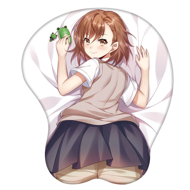 Коврик для мыши с рисунком аниме Misaka Mikoto определенным волшебным индексом 3D