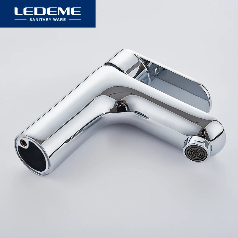 LEDEME Смеситель для умывальника латунь Цвет: хром L1010| |