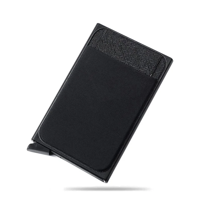 

Hot Selling Card Holder Wallet With Coin Purse Minimalist Slim Metal Blocking Pop Up Wallets For Men