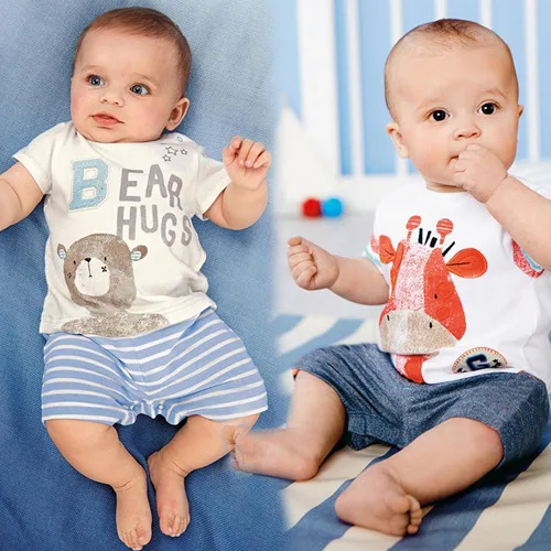 

Baby Rompers Summer Style Powered Baby Boy Girl Clothing Newborn Infant giraffe Short Sleeve Clothes 3-6-9-12-18 Months