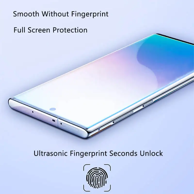 Для samsung Galaxy Note 10 Plus защита экрана УФ нано оптика изогнутое стекло Полный Клей покрытый край для Galaxy Note 10 10 Plus