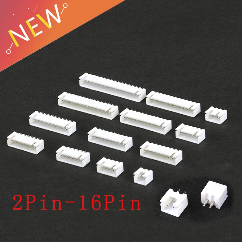 50 шт./лот XH2.54 контактный коннектор 2P 3P 4 P 5P 6Pin 2 54 мм Шаг XH для PCB jst|Соединители| |