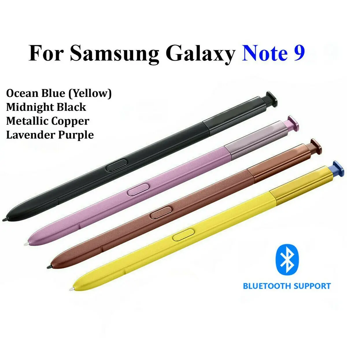 

Оригинальный сенсорный Стилус сменный для Samsung Galaxy Note 9 S Pen Bluetooth-совместимый пульт дистанционного управления стилусом емкостный OEM новый с к...