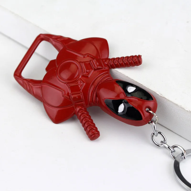 Классический Аниме супергерой Дэдпул Металлическая Модель брелок веер ключ