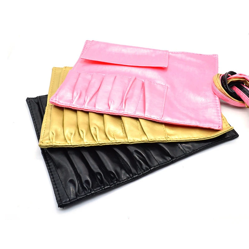 7 карманов профессиональные сумки для макияжных кистей держатель женщин