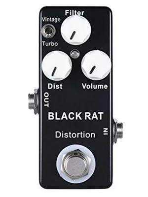 Mosky Black RAT Педаль Эффекта Искажения Классическая гитарная педаль на основе Pro Co Rat True Bypass гитарные части