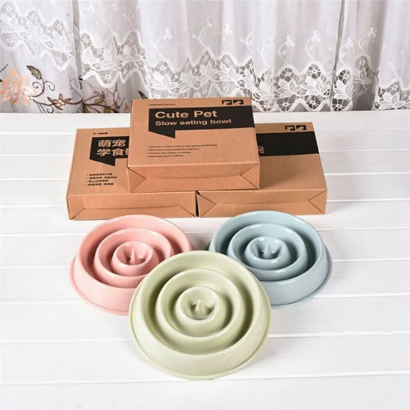 Новинка медленное питание быстрая миска антиударное блюдо для домашних животных