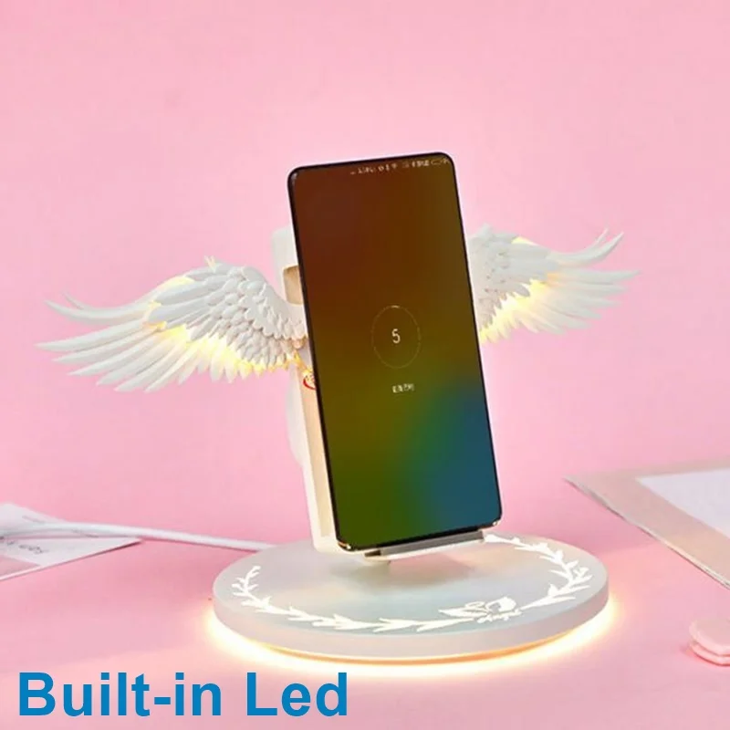 Tongdaytech Magic Angel 10 Вт Qi Беспроводное зарядное устройство для iPhone X 8 11Pro Max быстрое зарядное устройство Pad Быстрая зарядка для samsung S8 S10 Plus