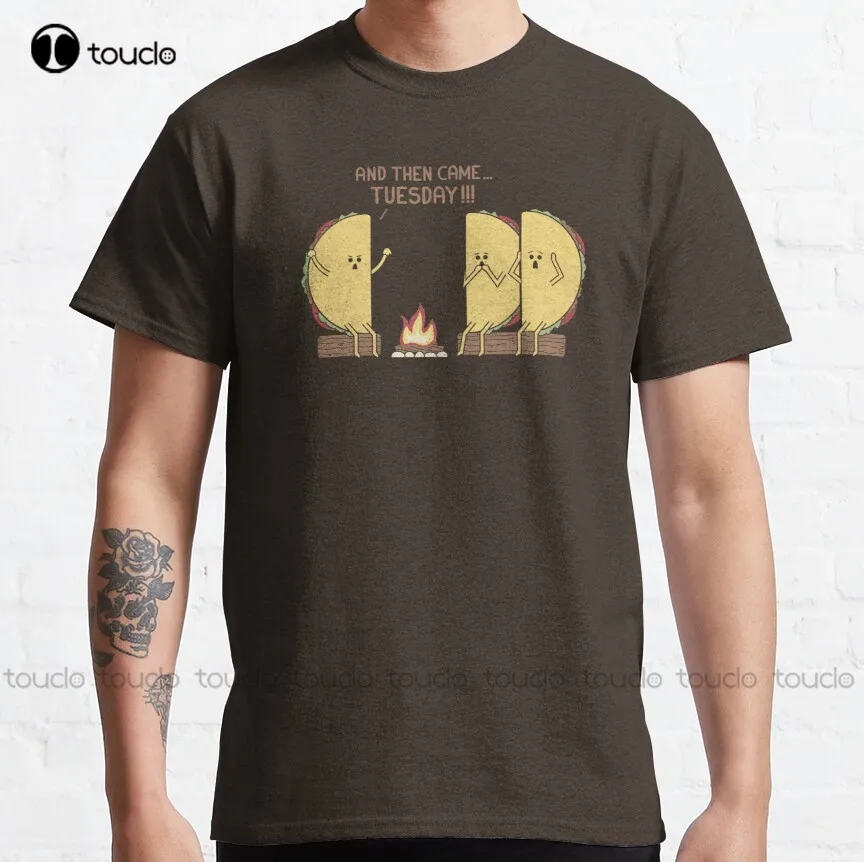 

Tuesday Taco Funny Kitchen Classic T-Shirt Anime T Shirts Custom Aldult Teen Unisex Digital Printing Tee Shirt Xs-5Xl