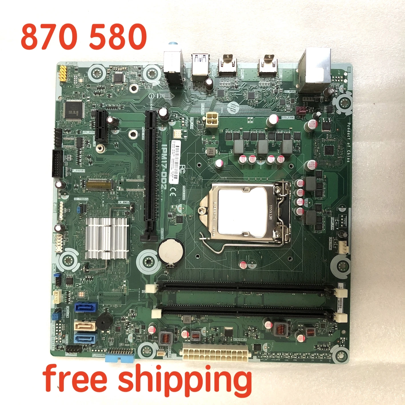 

IPM17-DD2 For HP 870 580 Motherboard 862992-001 862992-002 862992-601 IPM17-DD2 Mainboard 100%tested fully work