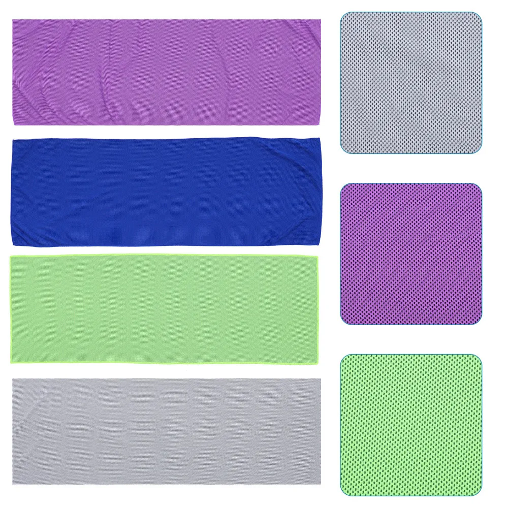

4pcs Running Outdoor Cold Feeling Towel Ice Cold Cooling Towel Travel Gym Towel