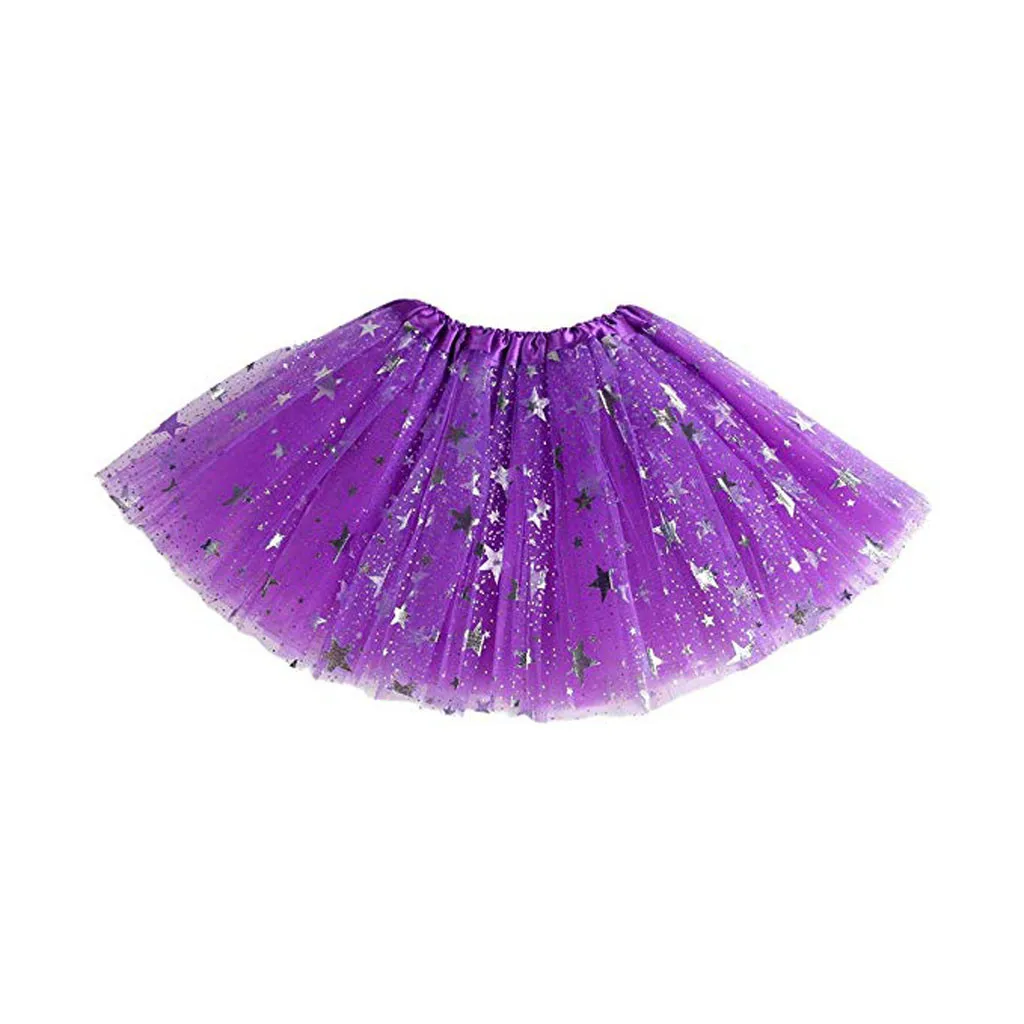

Toddler Kids Girls Skirt Baby Tulle Star Sequins Princess Skirt Multi Layer Lace Tutu Skirt Party Birthday Outfits Costume
