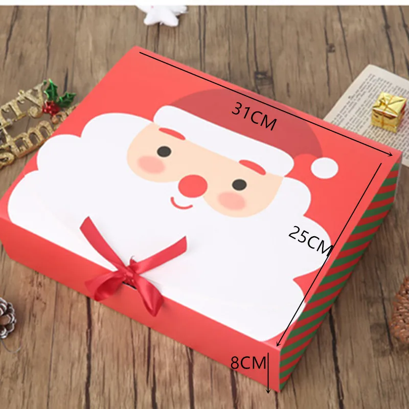 5 шт. Рождественская Подарочная коробка конфетная упаковка драже бумажные