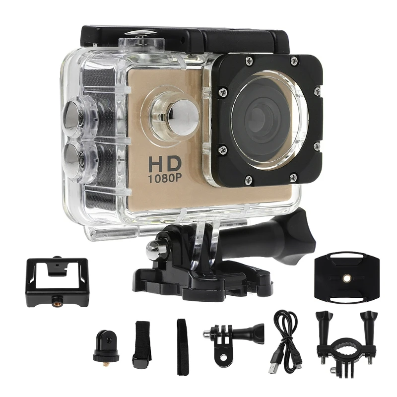 Водонепроницаемая Спортивная камера T3EE для дайвинга 1080P Экшн-камера DVR DV
