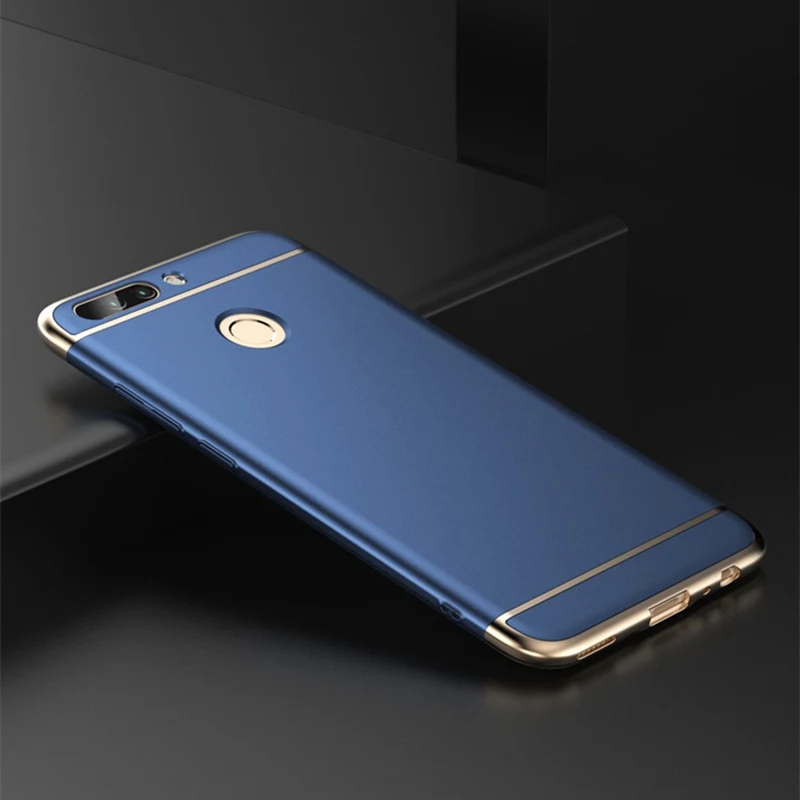 Чехол для huawei Honor 8 Pro Чехол для Honor Play 20 Pro 10 9 8 Lite 8X 8C защитный чехол 3 в 1 жесткий Гибридный чехол из поликарбоната - Цвет: Синий