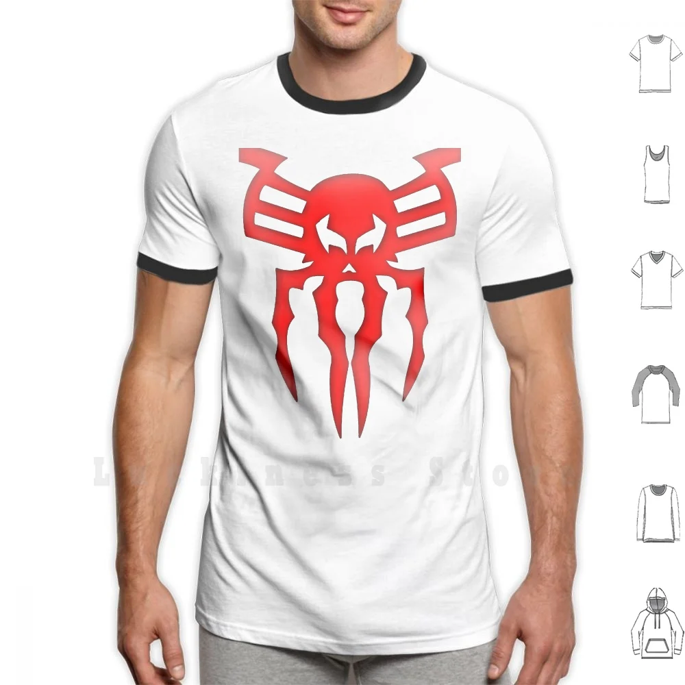 2099 комиксная футболка в виде паука на груди большой размер 100% хлопок фанатов