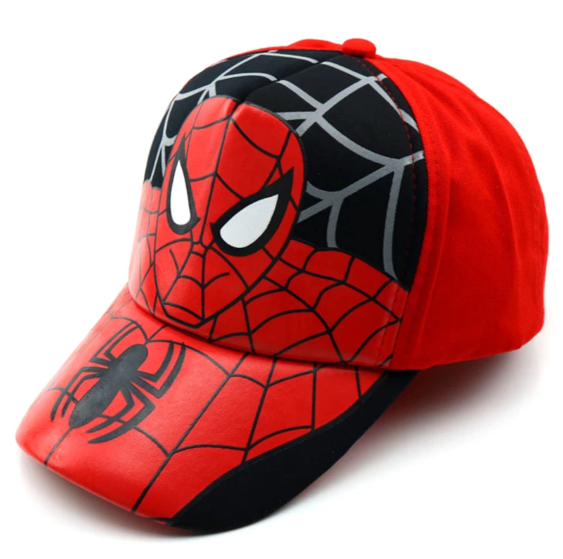 39 цветов, шапки для маленьких мальчиков и девочек, SPIDER-MAN хлопковая детская бейсбольная кепка с вышитыми героями мультфильмов, Кепка в стиле хип-хоп для мальчиков и девочек, бейсболка
