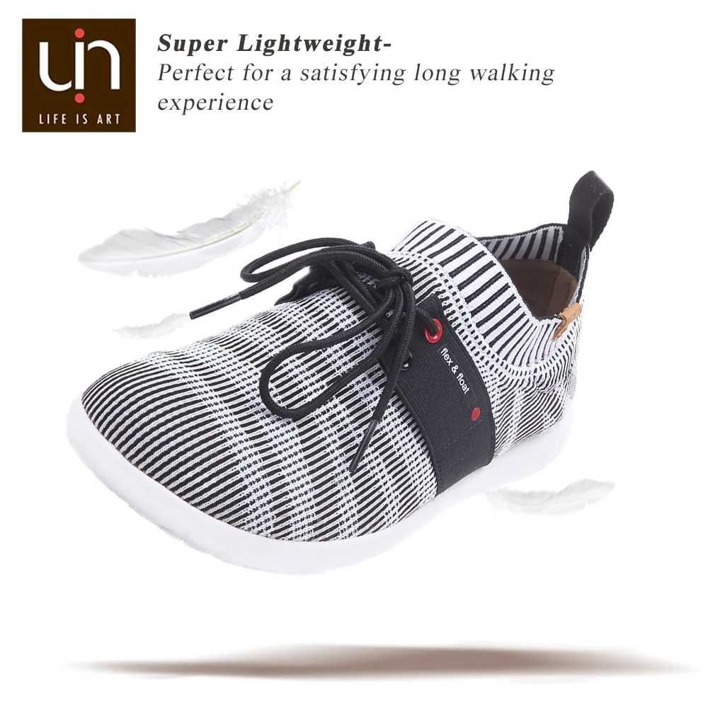 Туфли UIN Brano женские/мужские вязаные Повседневная Удобная прогулочная обувь