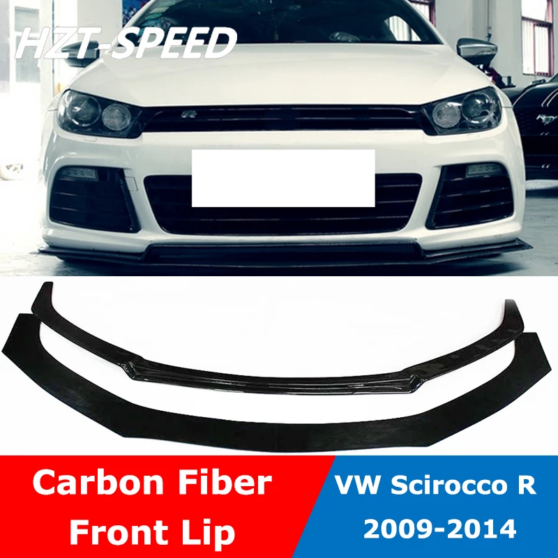 Разветвитель Scirocco R из углеродного волокна автомобильный передний бампер