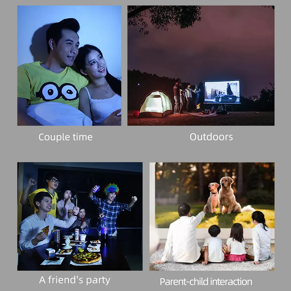 

2021 Mini LED Projector 320x240 Pixels for Android Portable Cinema Beamer Support 1080P HDMI-Compatible USB VGA AV SD with gift