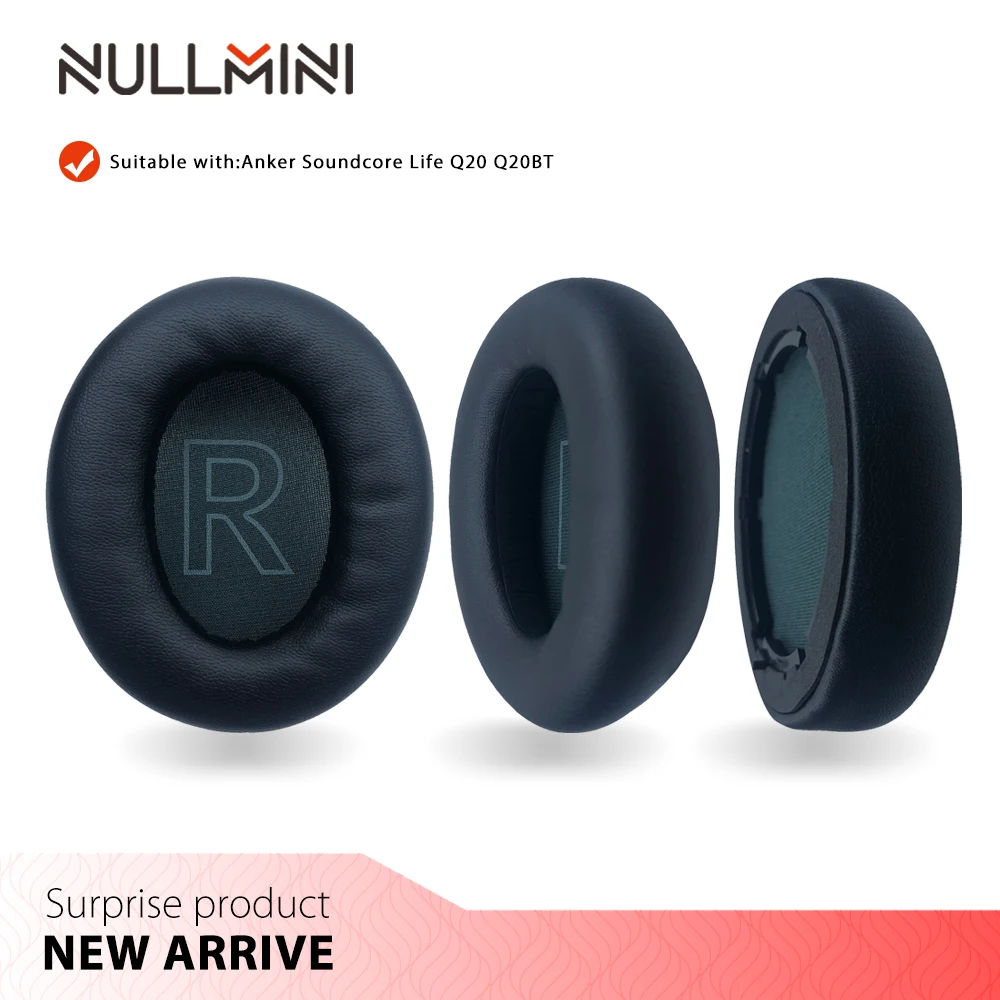Сменные амбушюры NullMini для Anker Soundcore Life Q20 Q20BT наушники с кожаным рукавом гарнитура -