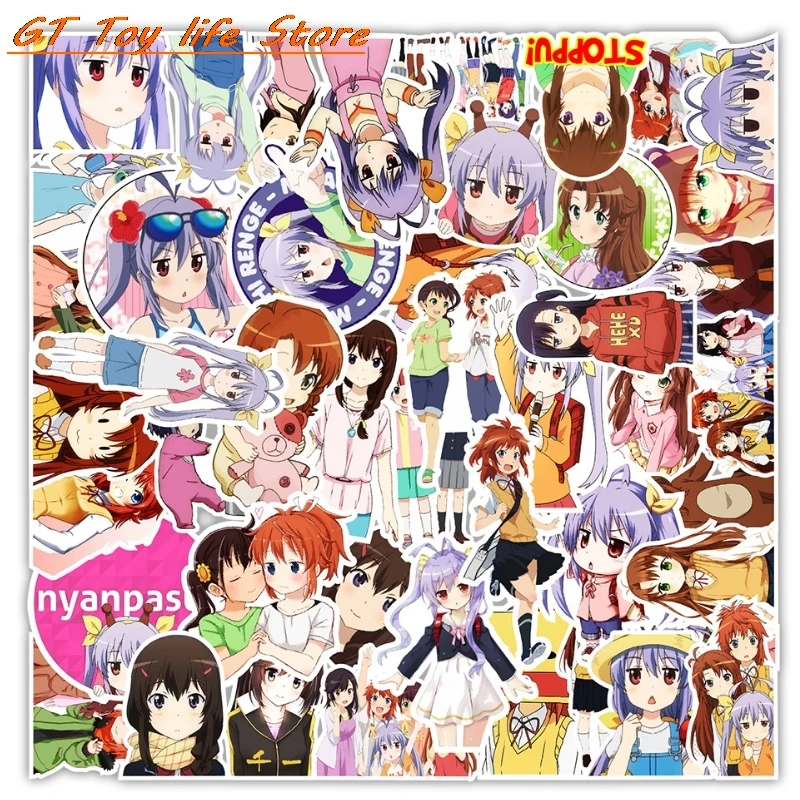 

50PCS Non Non Biyori Anime Stickers Laptop Guitar Luggage Phone Motorcycle Helmet Bike Car Graffiti Sticker Decal Kid Toys