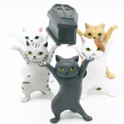 Творческая кошка Форма ручка с забавными животными украшения для кукол для рабочего стола, мелочь сняты украшения фигурки кошка гроб для танцев