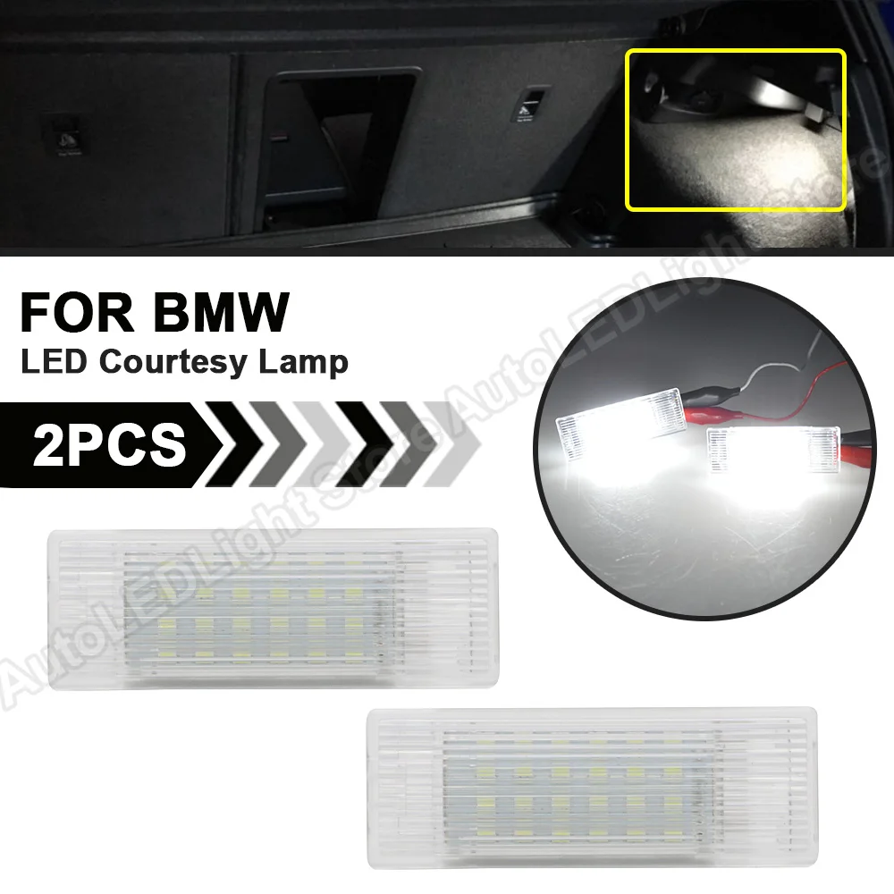 

2Pcs For BMW F20 F21 F30 F31 F34 F32 F10 F11 F07 F15 E84 F26 F01 F02 I01 LED Courtesy Light Footwell Door Luggage Trunk Lamp