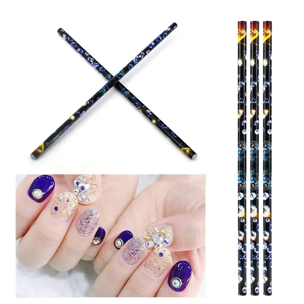 

12PCS Rhinestone Dotting Resin Pen Picker Nail Art Wax Pencil Gems Crystals Studs Manicure DIY Decoration Tool Suplies Equipment