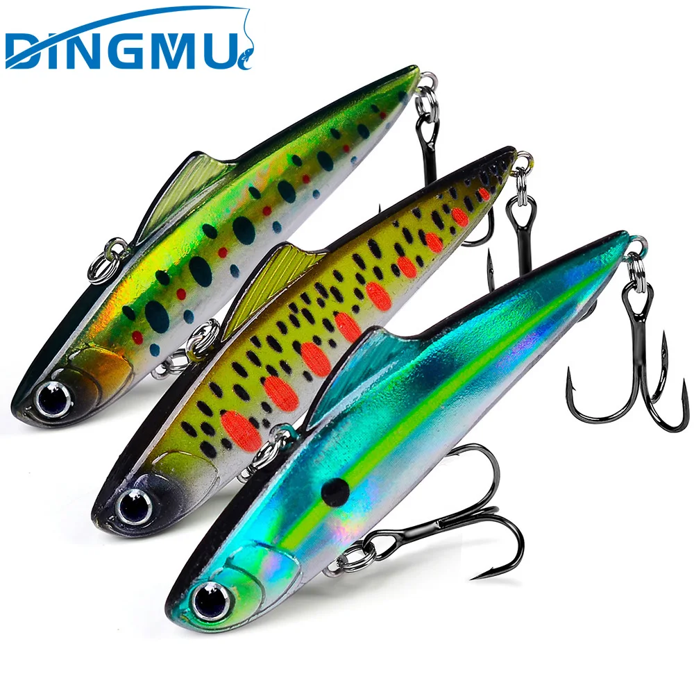 

1PCS Silent VIB Lure 8.5cm-22.5g Sinking Fishing Bait Trolling Wobblers Artificial Vibration Jerkbait Fishing Tackle