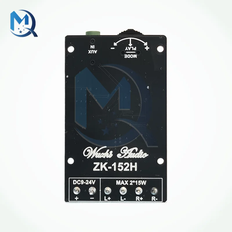 Плата усилителя Bluetooth 5 0 15 Вт + 2 каналов стереозвук ZK-152H TPA3110D2 с крышкой для разъема