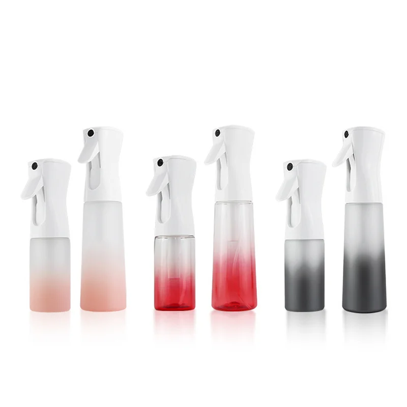 

200/300ML New Gradient Color Beauty Salon Hair Styling Spray Bottle High Pressure Continuous Sprayer Water Bottle Haircut Tool