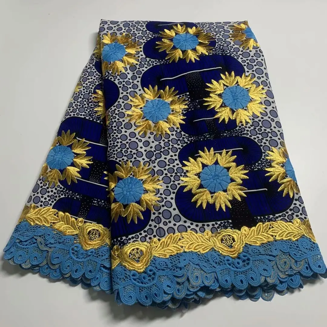 Высококачественная кружевная ткань 2021 Вощеная Африканская высокое качество