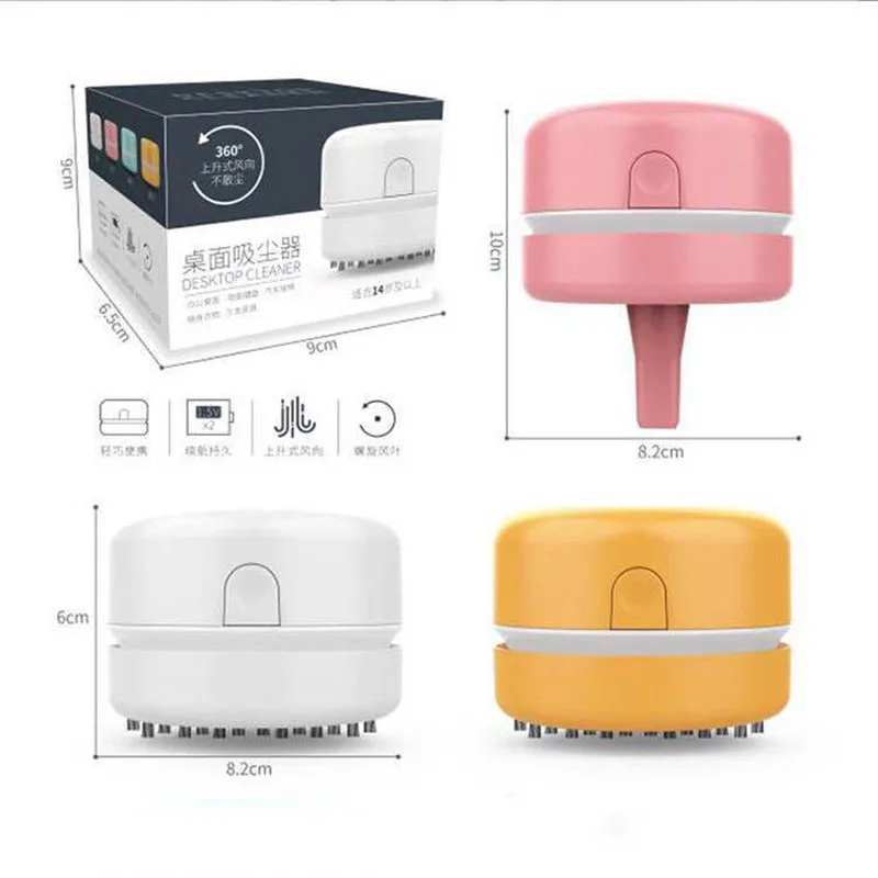 

Macaroon Desk Set Portable Desktop Cleaner Usb Charging/Battery Vacuum Cleaner For Keyboard Desktop Dust Rubber Residue Detritus