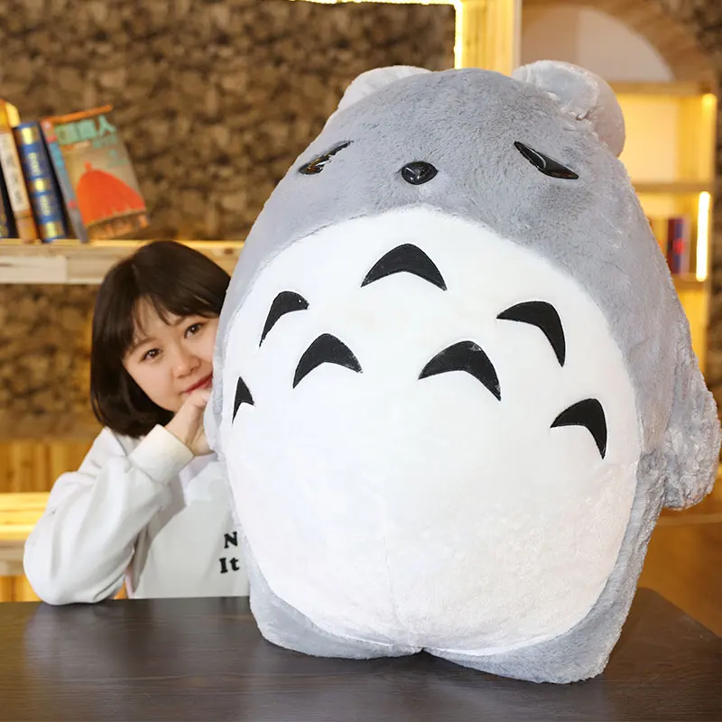 Dorimytrader 110cm Big Anime Мягкий плюшевый Totoro Toy 43 '' Фаршированный мультфильм Doll Kids