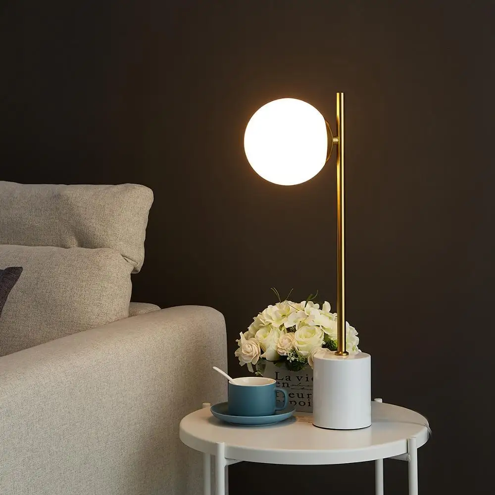 Скандинавский современный дизайн мраморный стеклянный шар абажур