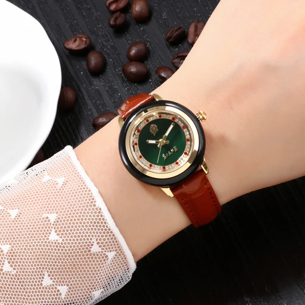 

COUPLE WATCH JADE WOMAN WATCHES BUSINESS MEN WATCH JADE QUARTZ DIAMOND CREATIVE CARNIVAL COLLECTOR EDITION MS MAN CLOCK