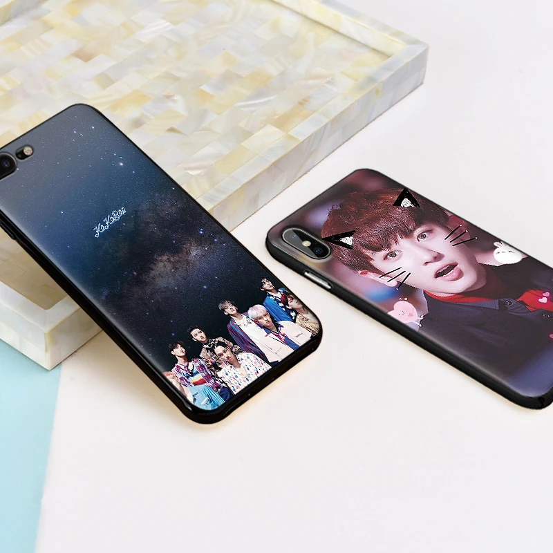 Мальчик группа EXO мягкий TPU чехол для Apple IPhone X XR XS Макс 5 5S 5C SE 6 S 7 8 Plus ipod touch
