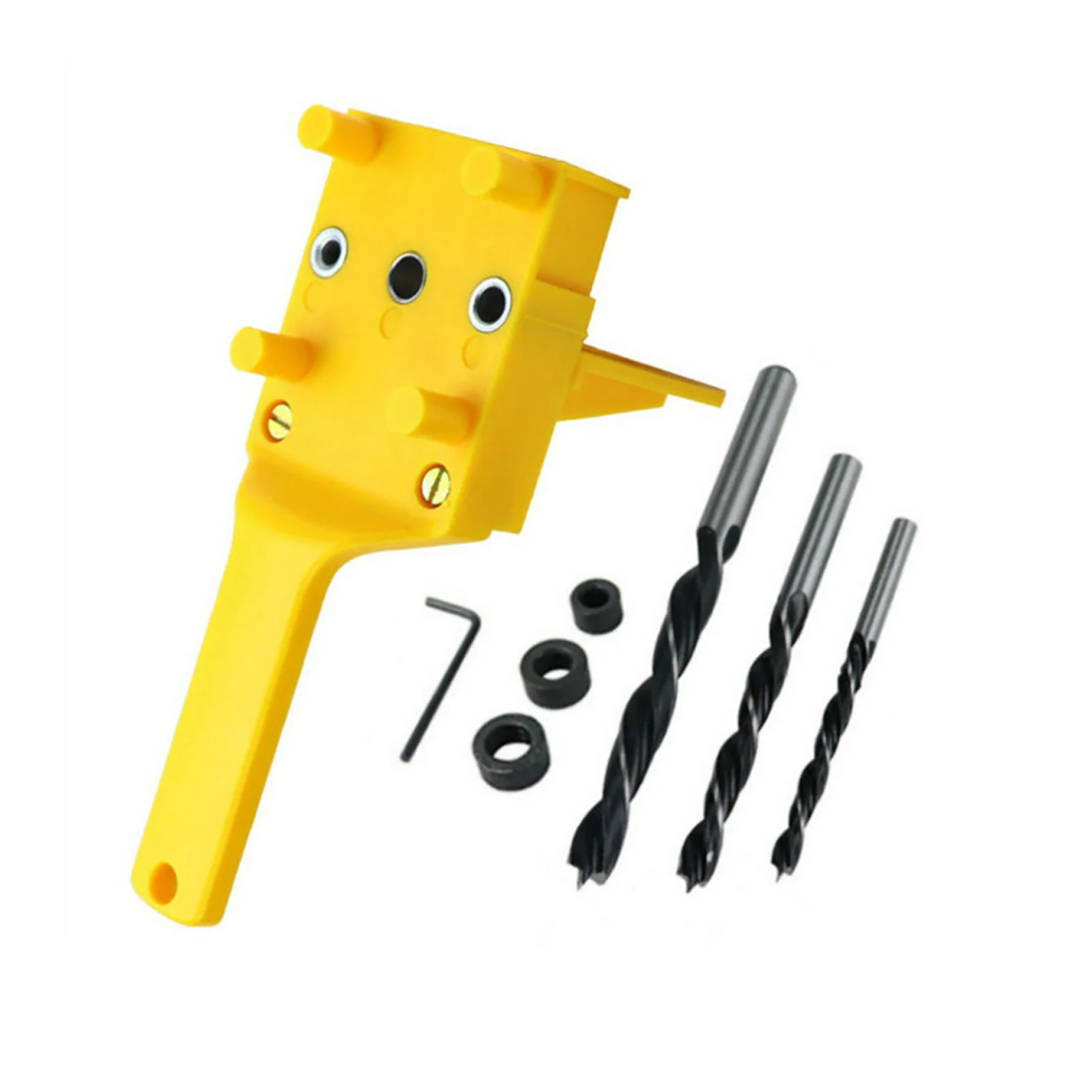 

Зажим для дюбеля, быстросъемный ручной кондуктор из АБС-пластика, диаметр 6/8/10 мм, для работ по дереву