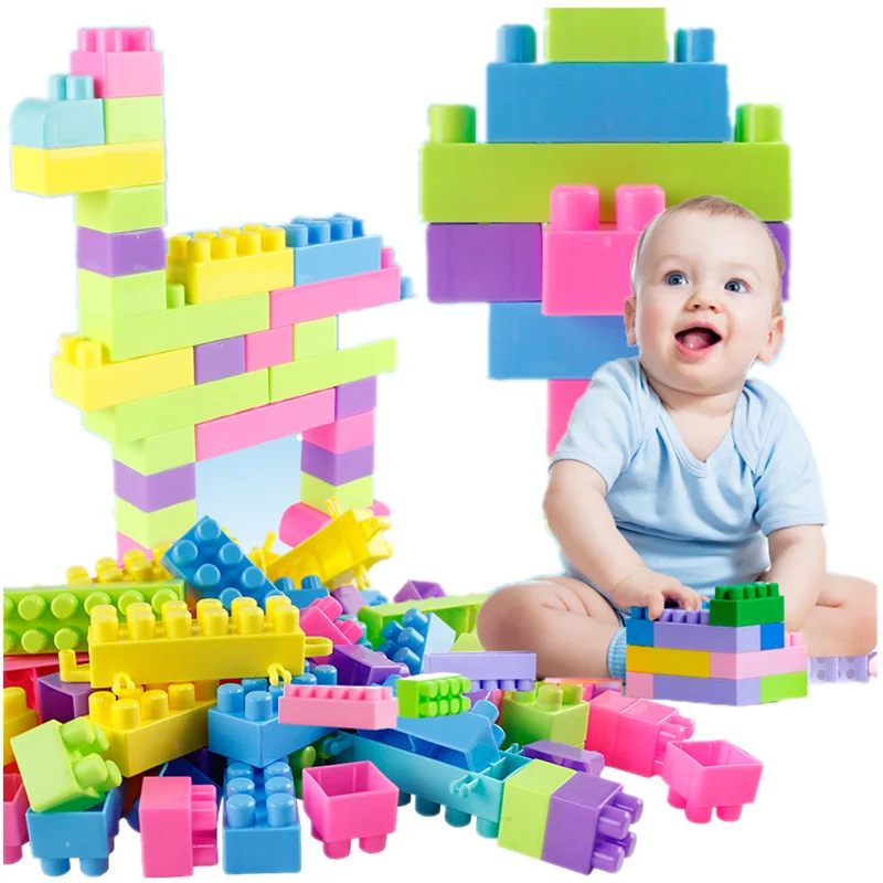 Строительные блоки игрушки частицы бой вставленные мальчики и девочки сумка для