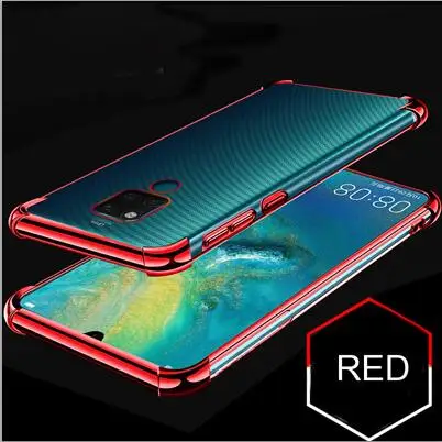 Красный Синий цвет для huawei mate 20X5G Чехол подушки безопасности буфера полная защита чехол для huawei mate 20 X TPU задняя крышка mate 20x - Цвет: Красный