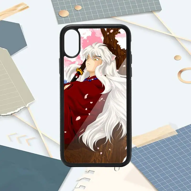 

Japan anime Inuyasha Phone Case PC for iPhone 11 12 pro XS MAX 8 7 6 6S Plus X 5S SE 2020 XR