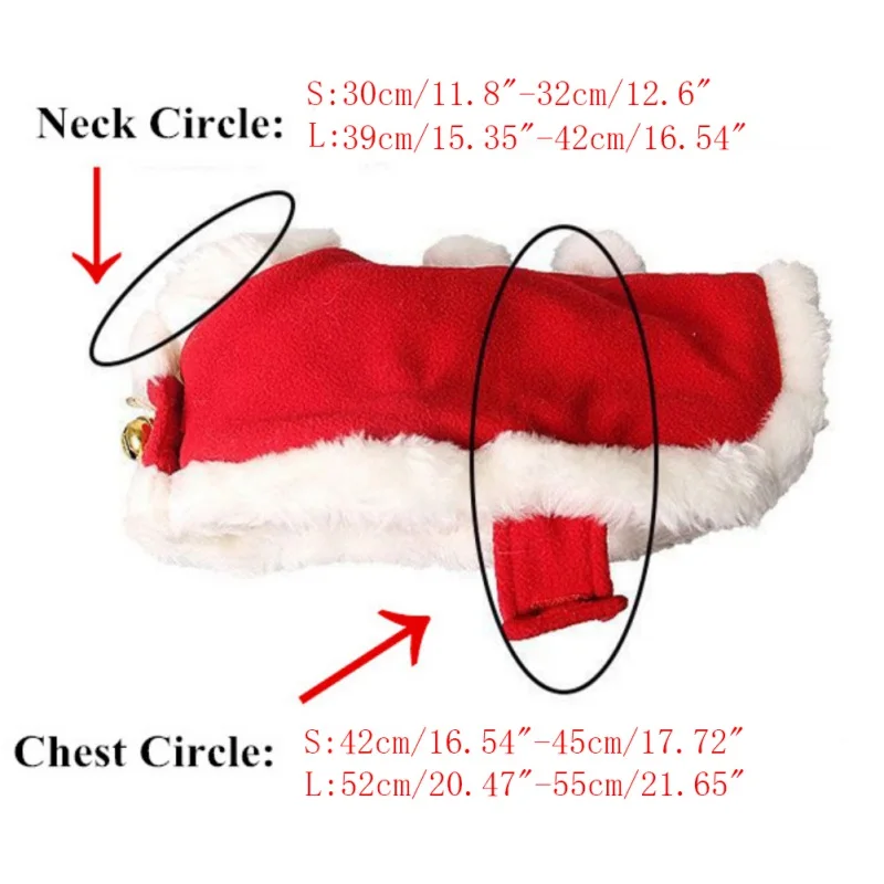 Рождественский костюм с котом зимняя одежда для домашних животных пальто теплое